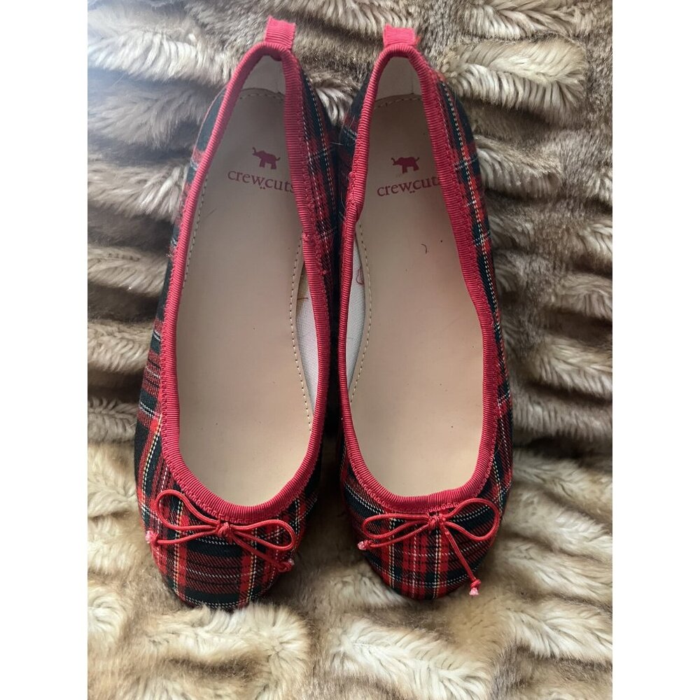 Crew Cuts Tartan Plaid Ballet Flats Size 2